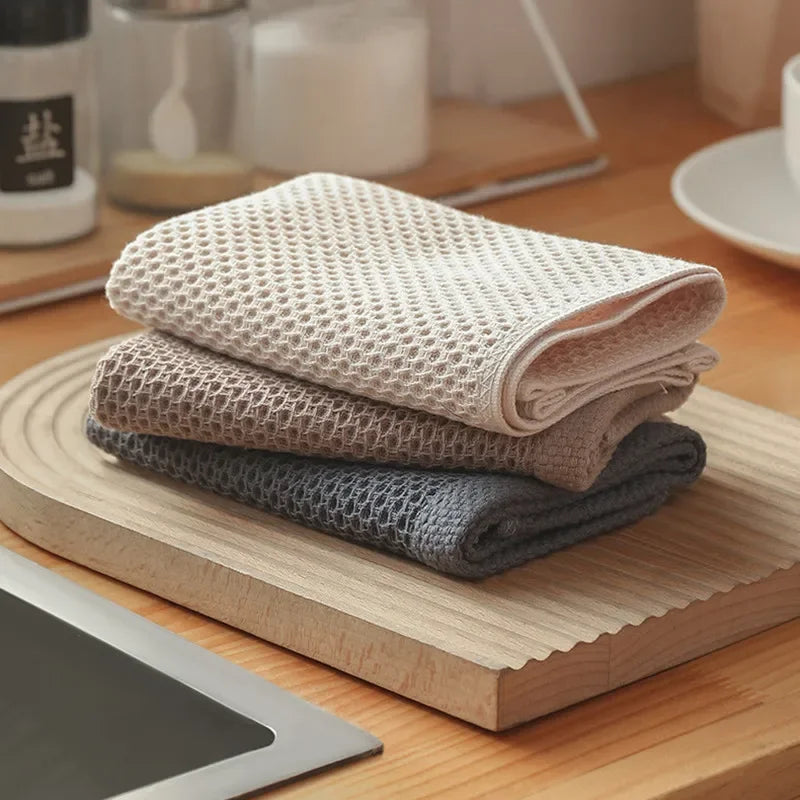 Premium Cotton Waffle Weave Dishcloths - Set of 2