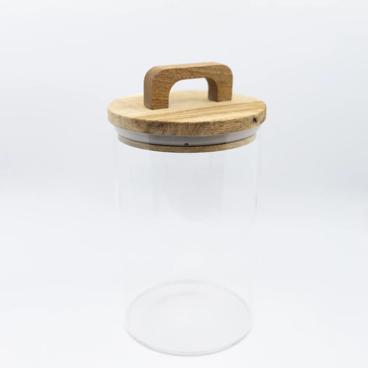 Wood Lid Glass Airtight Canister for Food Storage